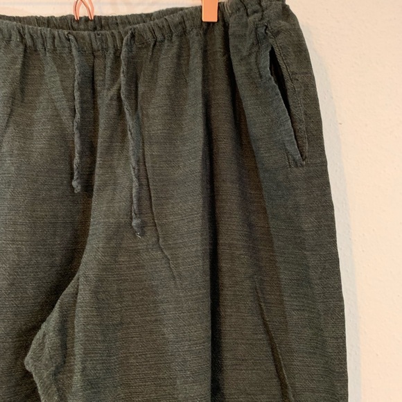 Forrest Green Casual Drawstring Cotton Pants XL - Picture 3 of 6